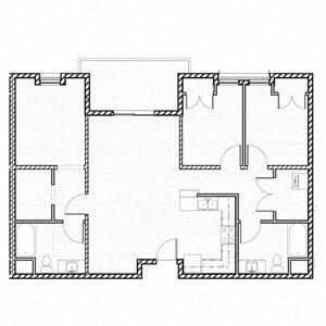 3 Bedroom 329 floor plan